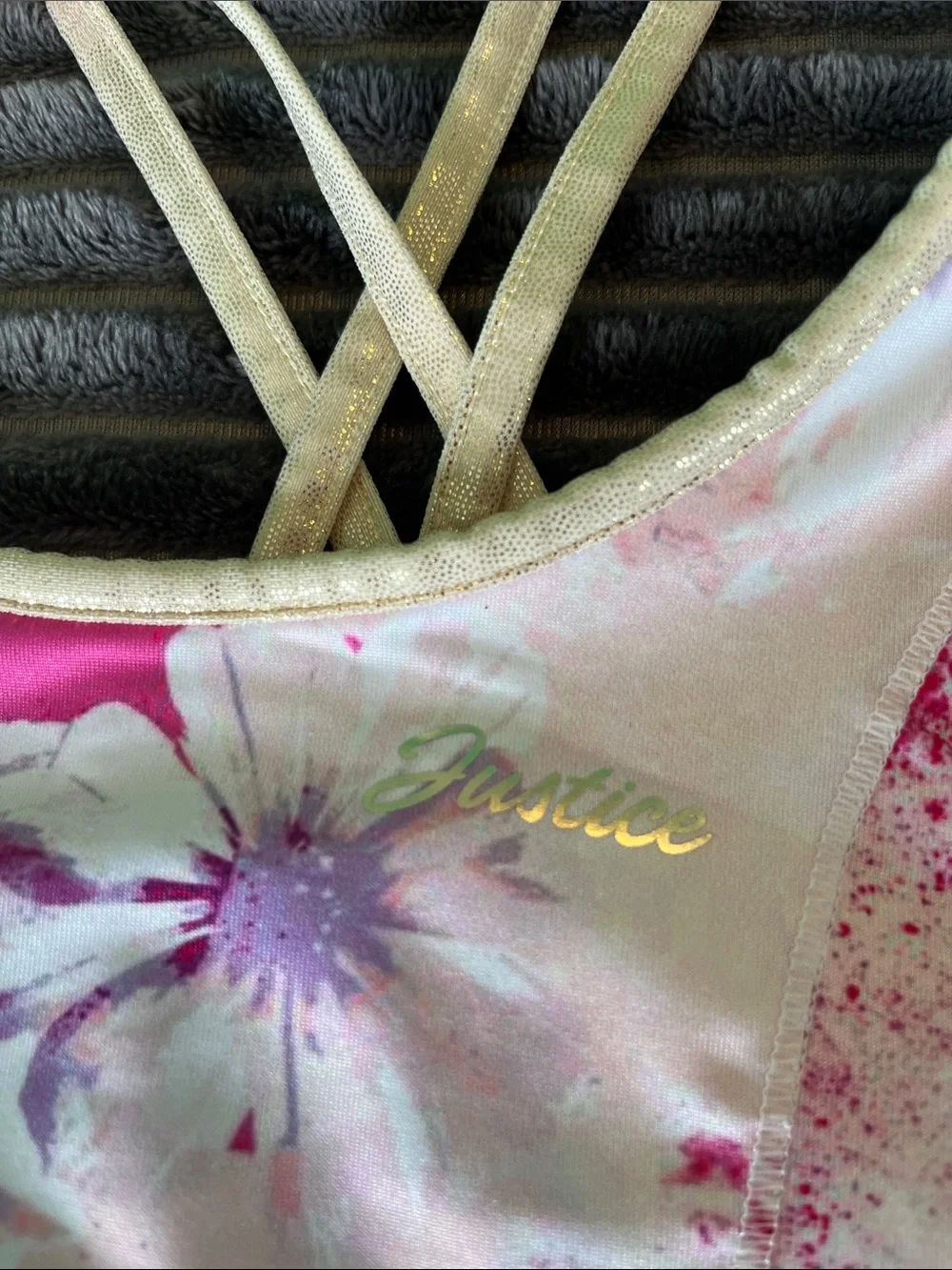 Justice reversible sports cami